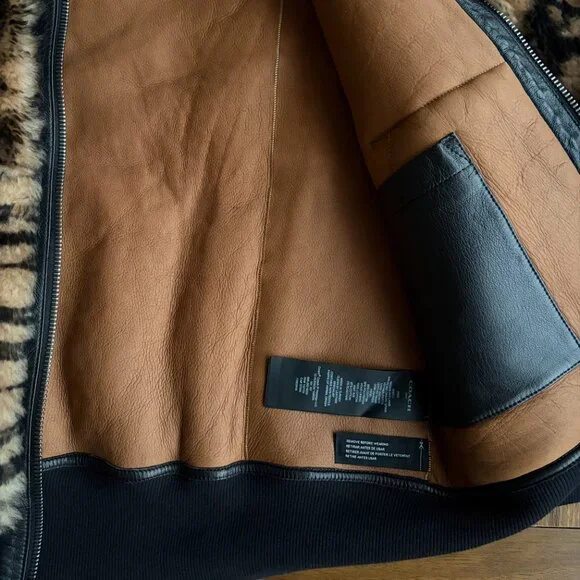 Coach x Champion Super Fleece Shearling Coat | Unisex | Size S - Picture 6 of 8